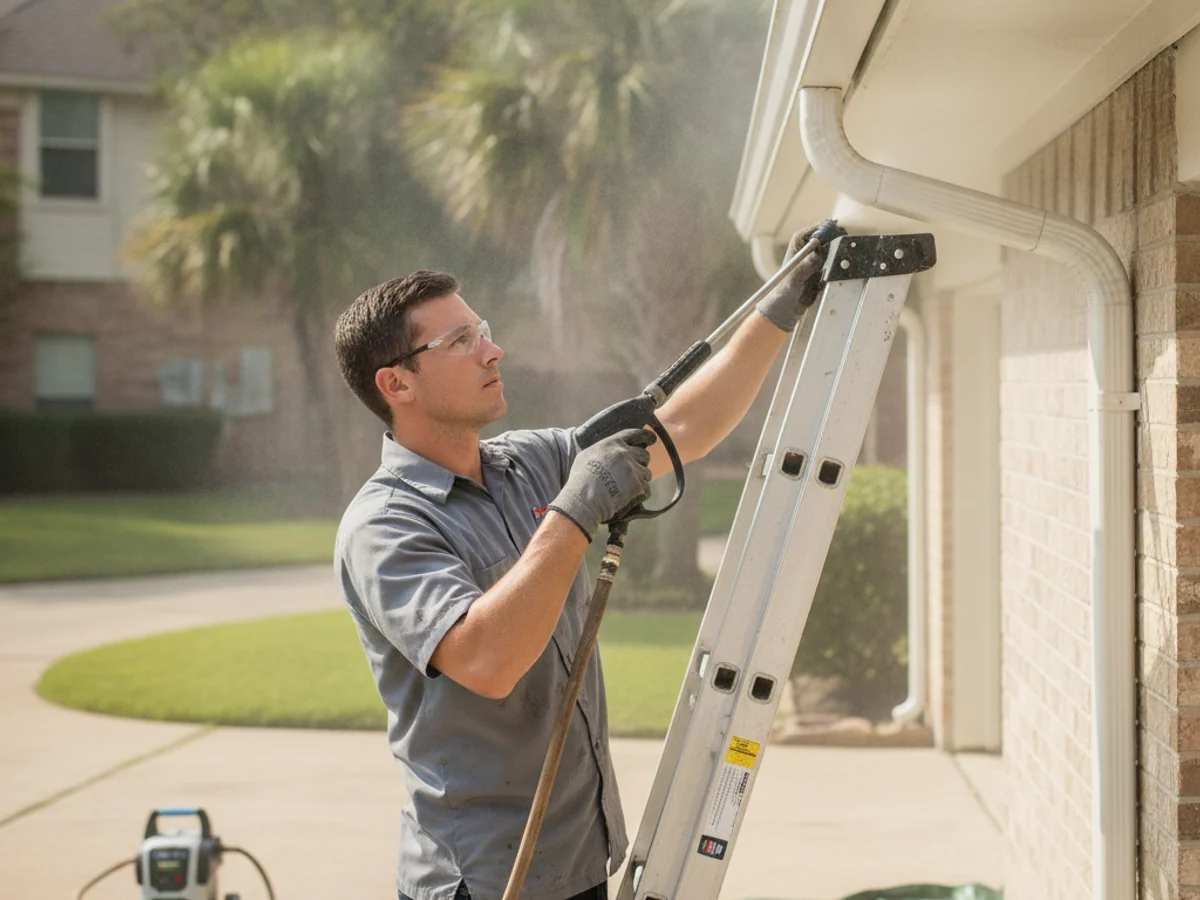 Gutter Cleaning & Brightening in Houston, TX